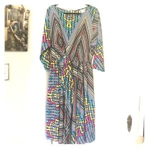 Jibri Kaleidoscope Print Dress - Size 2 (18/20W)